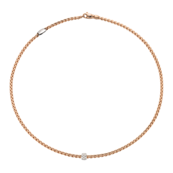 Fope Eka Tiny Necklace with diamonds