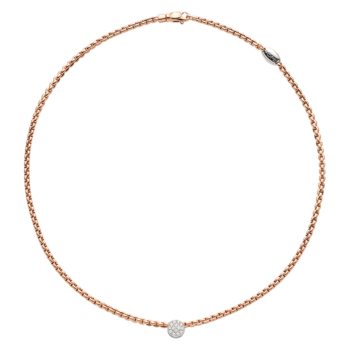 Fope Eka Tiny Necklace with diamonds