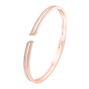 Alif Rose Gold Diamond Bangle