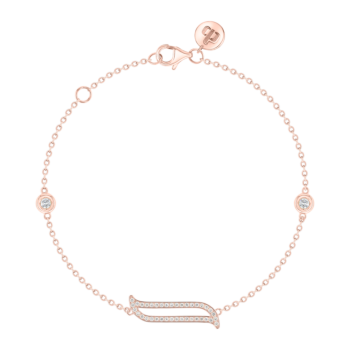 Alif Rose Gold Diamond Bracelet