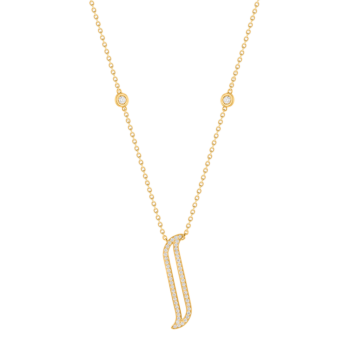 Alif Yellow Gold Diamond Necklace