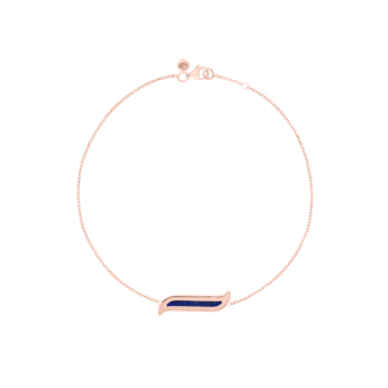 سوار ألِف موزاييك المُرصّع بأحجار اللازورد من الذهب الوردي عيار 18 قيراط