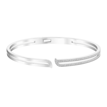 Alif White Gold Diamond Bangle