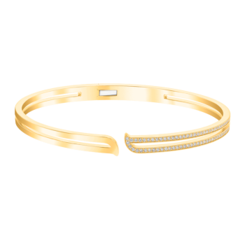 Alif Yellow Gold Diamond Bangle