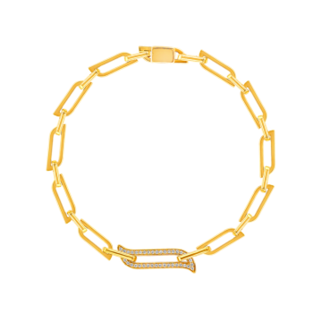 Alif Unity Chain Bracelet 18K Yellow Gold & Diamond