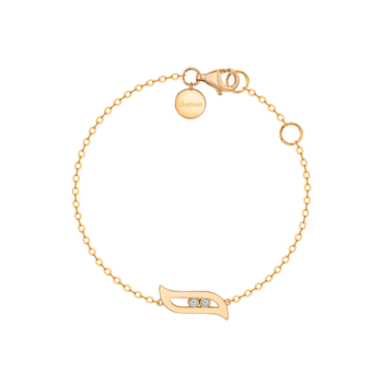 Alif Brilliance 18k Rose Gold and Diamond Bracelet