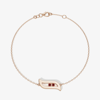 Alif Brilliance 18k Rose Gold and Ruby Bracelet