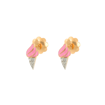 Ara 18K Rose Gold Diamond Earrings