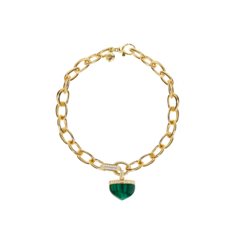 Dome Majesty Malachite Bracelet 