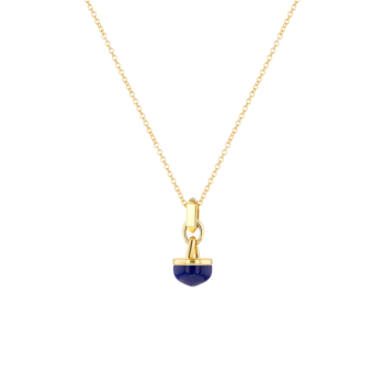 Dome Noble Lapis Lazuli Diamond Necklace