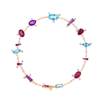 Fireworks Aerial Semi Precious  Bracelet in 18K Rose Gold