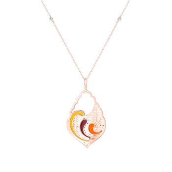 Jal Summer Sunset Waves 18K Gold Pendant