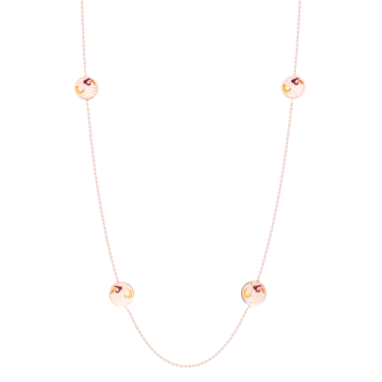 Jal Sunset Waves 18K Rose Gold Long Chain