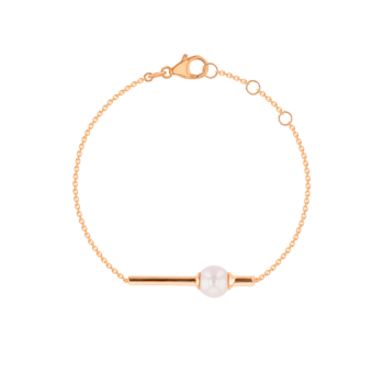 Kiku Glow Bracelet in 18K Rose Gold With a Freshwater Pearl