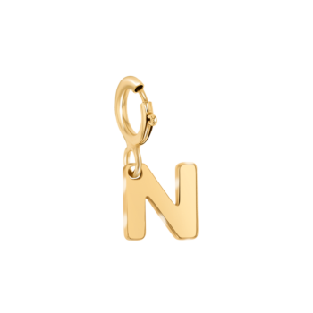 Children's Jewellery Ara Golden  Charm "N" Initial Pendant                  