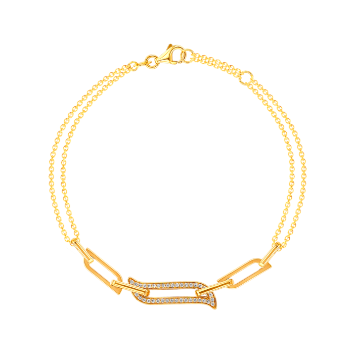 heavy curb link bracelet, handmade solid 18k gold chain - RAVENS REFUGE