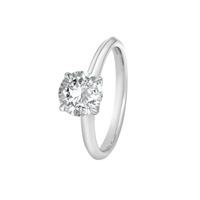 Damas Engagement Round Diamond 0.50 Carat
