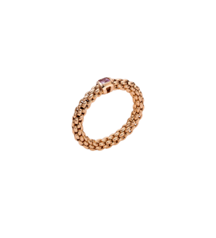 FOPE  SOULS FLEX'IT RING WITH A PINK SAPPHIRE