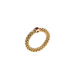 FOPE  SOULS FLEX'IT RING WITH A RUBY