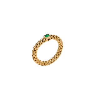 FOPE  SOULS FLEX'IT RING WITH EMERALD
