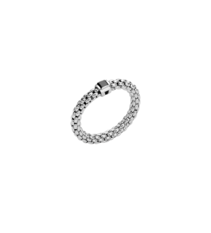 FOPE  SOULS FLEX'IT RING WITH A BLACK DIAMOND