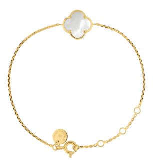 Morganne Bello Mother-Of-Pearl Yellow Gold Victoria Bracelet