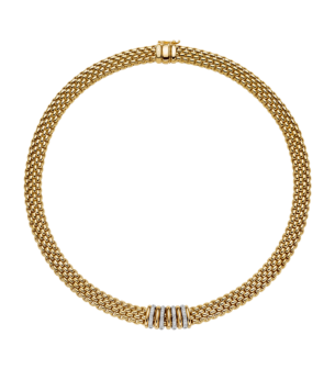 FOPE  PANORAMA NECKLACE WITH DIAMONDS