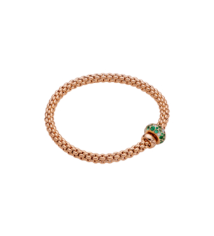 Flex'It Bracelet with Diamonds and Emeralds
