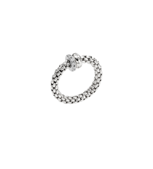 FOPE  SOLO FLEX'IT RING WITH DIAMOND PAVÉ