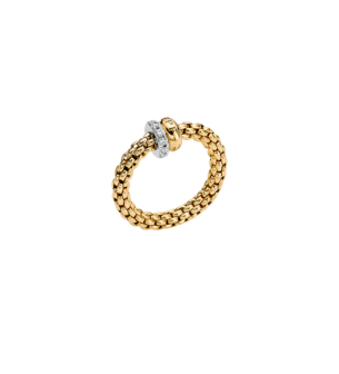 FOPE  SOLO FLEX'IT RING WITH DIAMOND PAVÉ