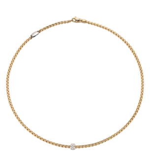 FOPE  EKA NECKLACE WITH DIAMOND PAVE'