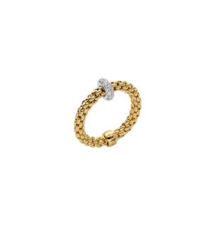FOPE  PRIMA FLEX'IT RING WITH DIAMONDS
