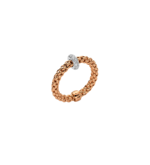 FOPE  PRIMA FLEX'IT RING WITH DIAMONDS