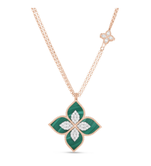 Roberto Coin Necklace with Malachite & Diamonds