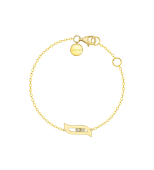 Alif Brilliance 18k Yellow Gold and Diamond Bracelet