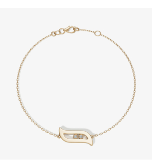 Alif Brilliance 18k Yellow Gold and Diamond Bracelet