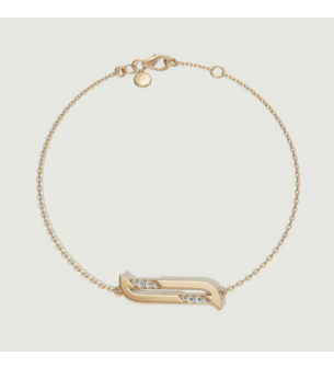 Alif Pave 18k Yellow Gold Diamond Bracelet