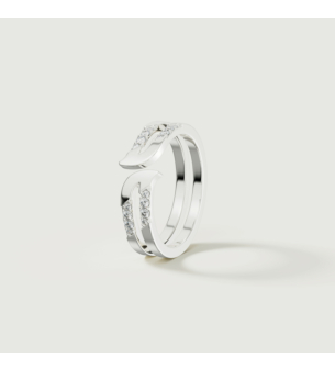 Alif Pave 18k White Gold Diamond Ring