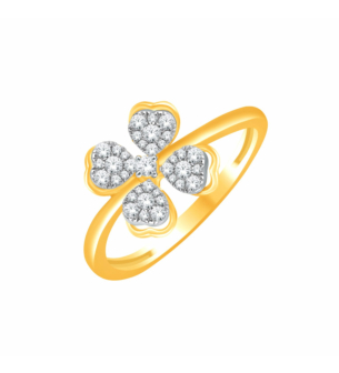 Ananya Alyssa 18kt Yellow Gold Diamond Ring