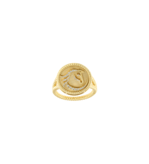 Aseela Malika 18k Yellow Gold Diamond Ring