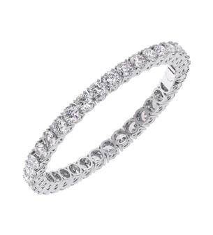 Gaia Luxe 32 Carat Lab Grown Diamond Bangle in 18k White Gold