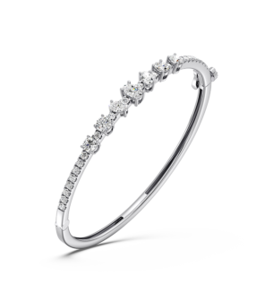 Gaia Luxe 2 Carat Lab Grown Diamond Bracelet in 18k White Gold