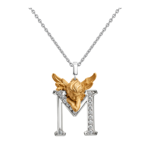 Carrera Y Carrera Pendant Mi Angel M, 18Kt Yellow/White Gold And Diamonds