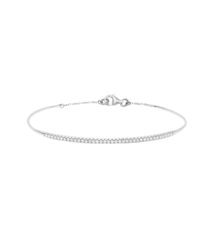 Djula Diamond Paved Engagement Bangle Bracelet in 18K Gold