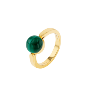 Dome Noble Malachite Ring 