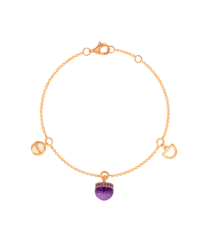 Dome Nobel Amethyst Bracelet  