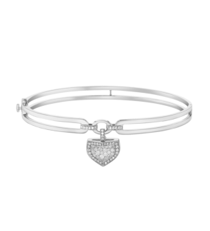 Dome Mosaic 18k White Gold Diamond Bangle