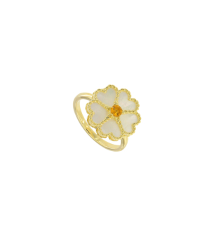 خاتم فارفاشا بيتالي ديل ماري من الذهب الأصفر عيار 18 قيراط