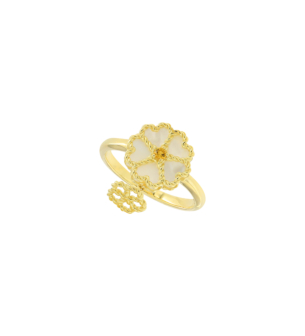 خاتم فارفاشا بيتالي ديل ماري من الذهب الأصفر عيار 18 قيراط