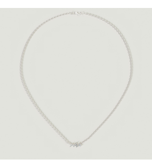 Fireworks Sparkles 18k White Gold Diamond Necklace